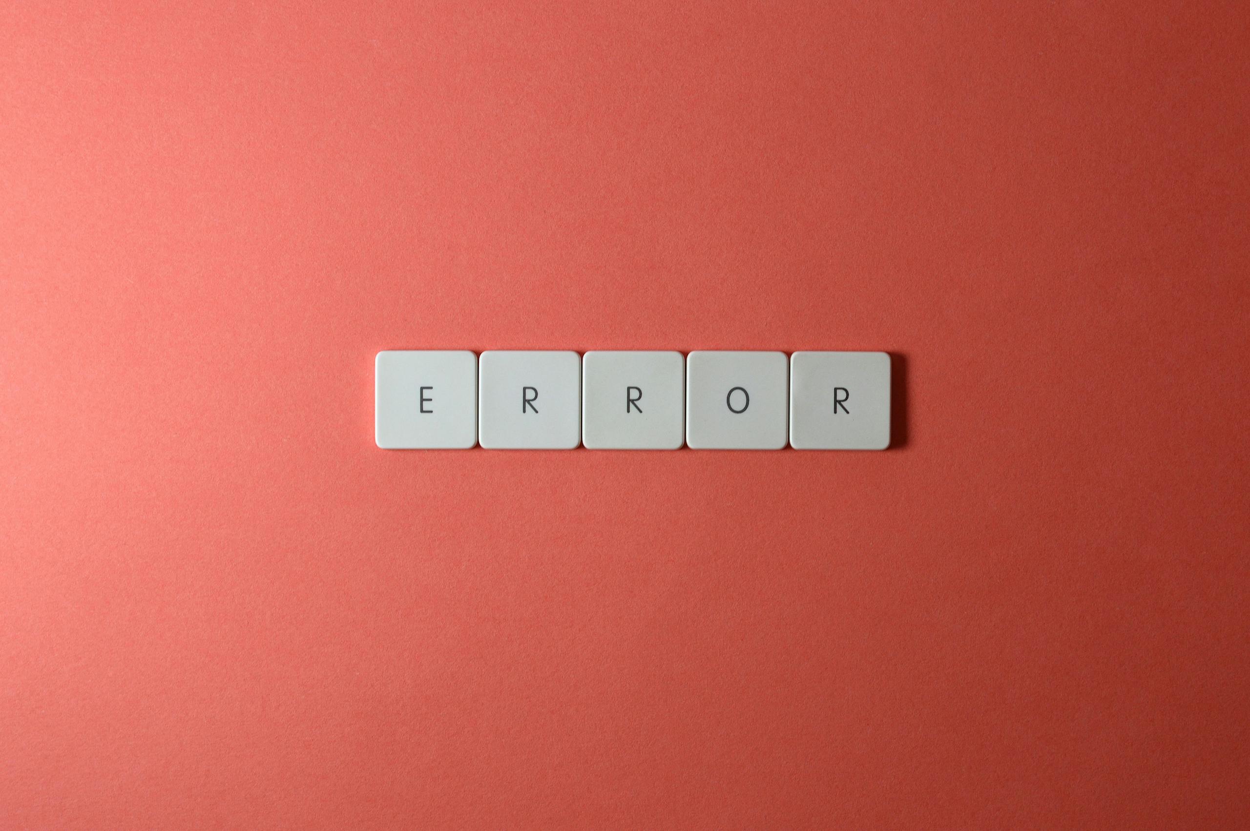 website error